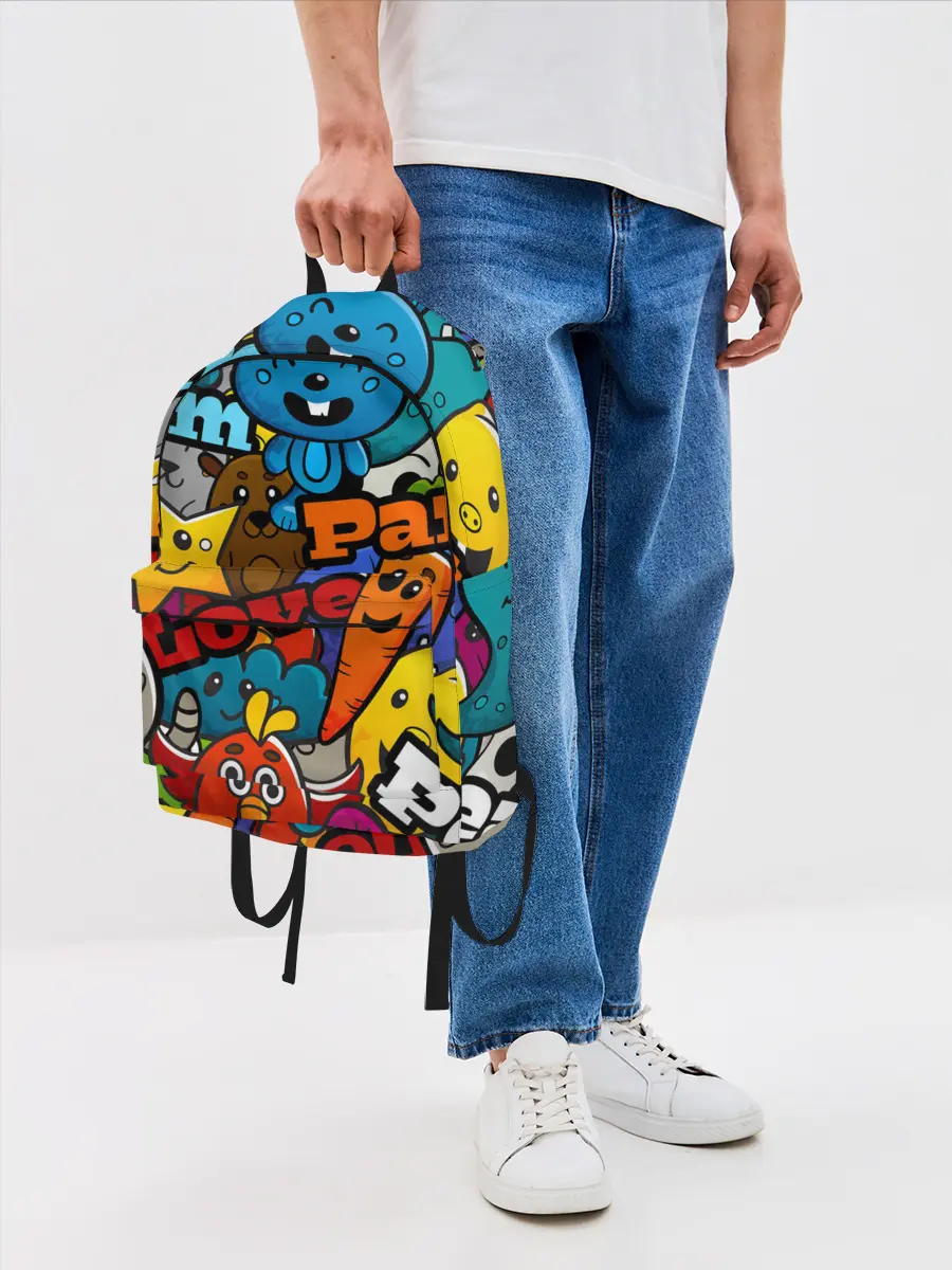 Рюкзак джинсовый / LOVE | PEACE | PARTY