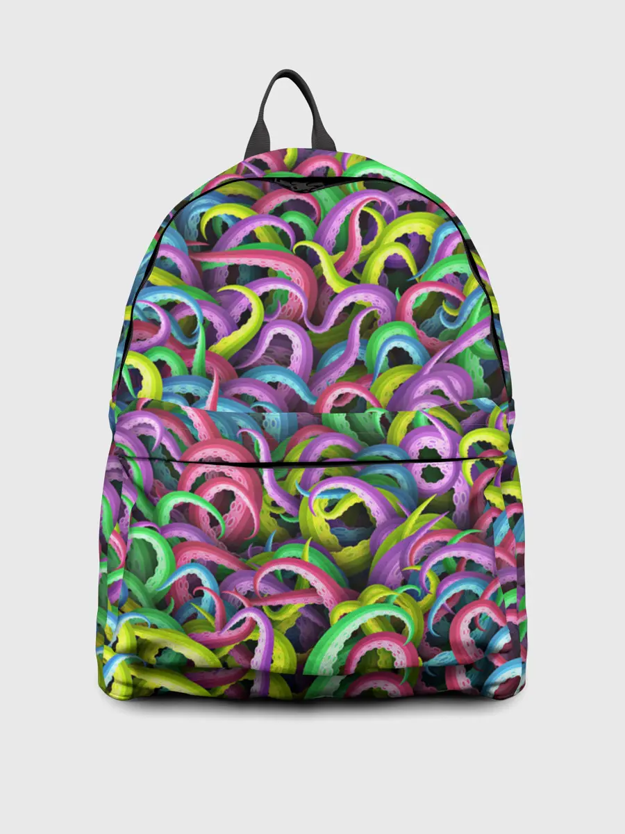 Рюкзак джинсовый / Психоделические щупальца