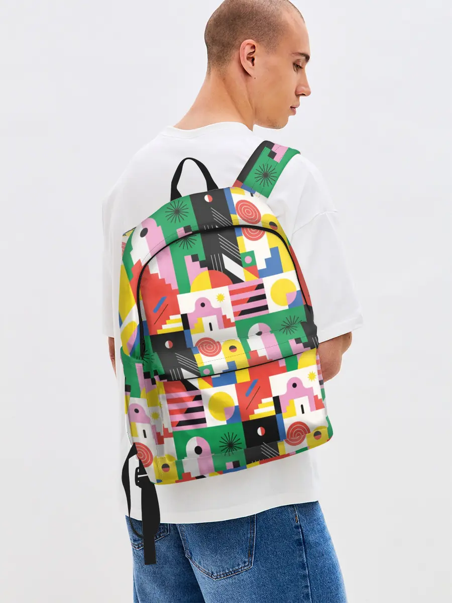 Рюкзак джинсовый / Геометрия города