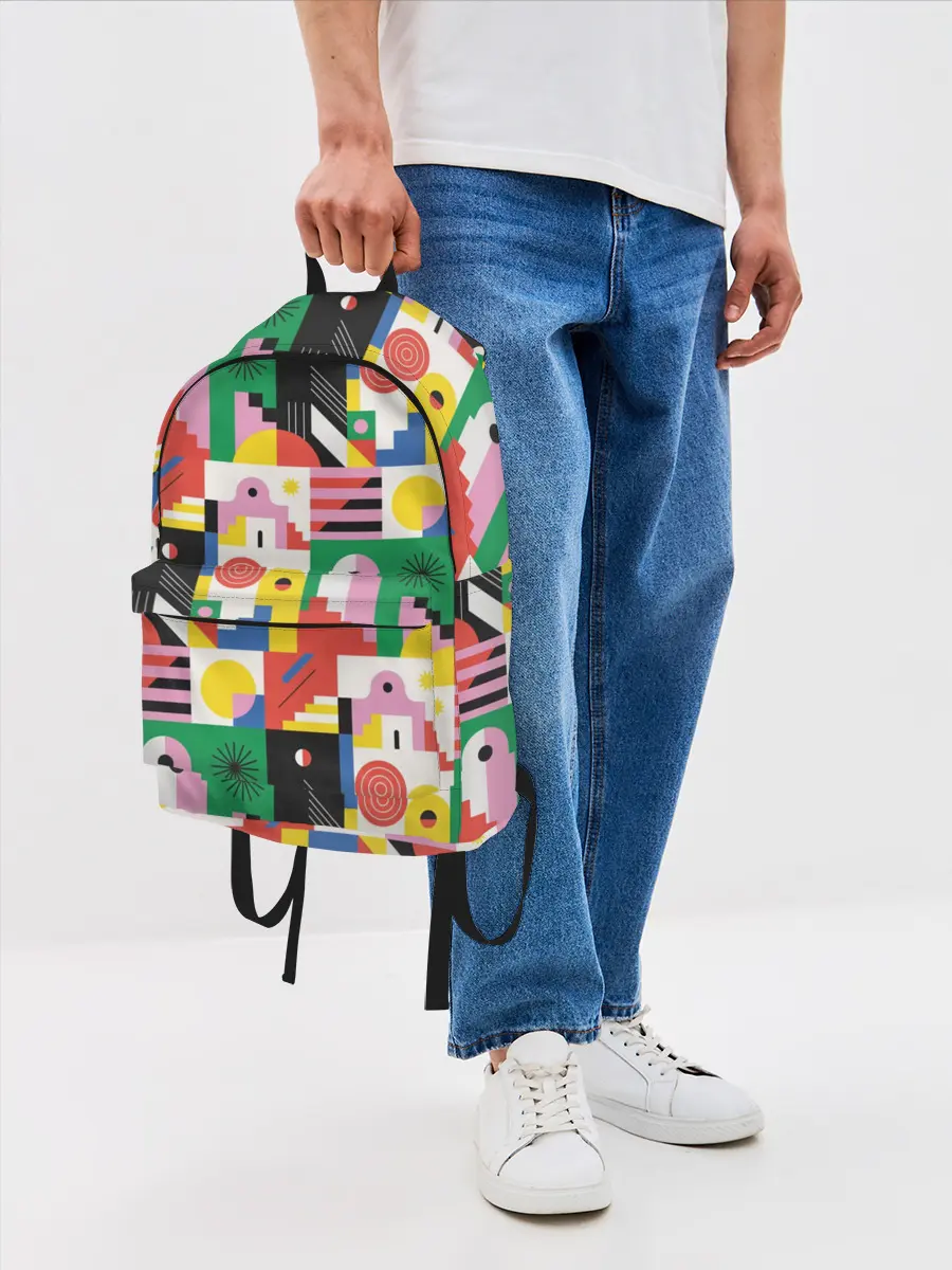 Рюкзак джинсовый / Геометрия города