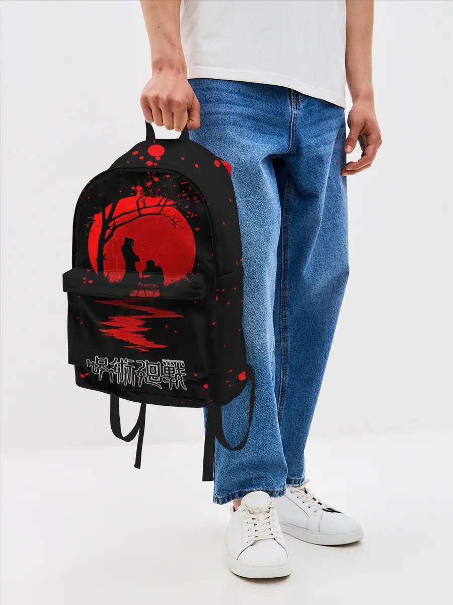 Рюкзак джинсовый / Кровавая луна Магическая битва