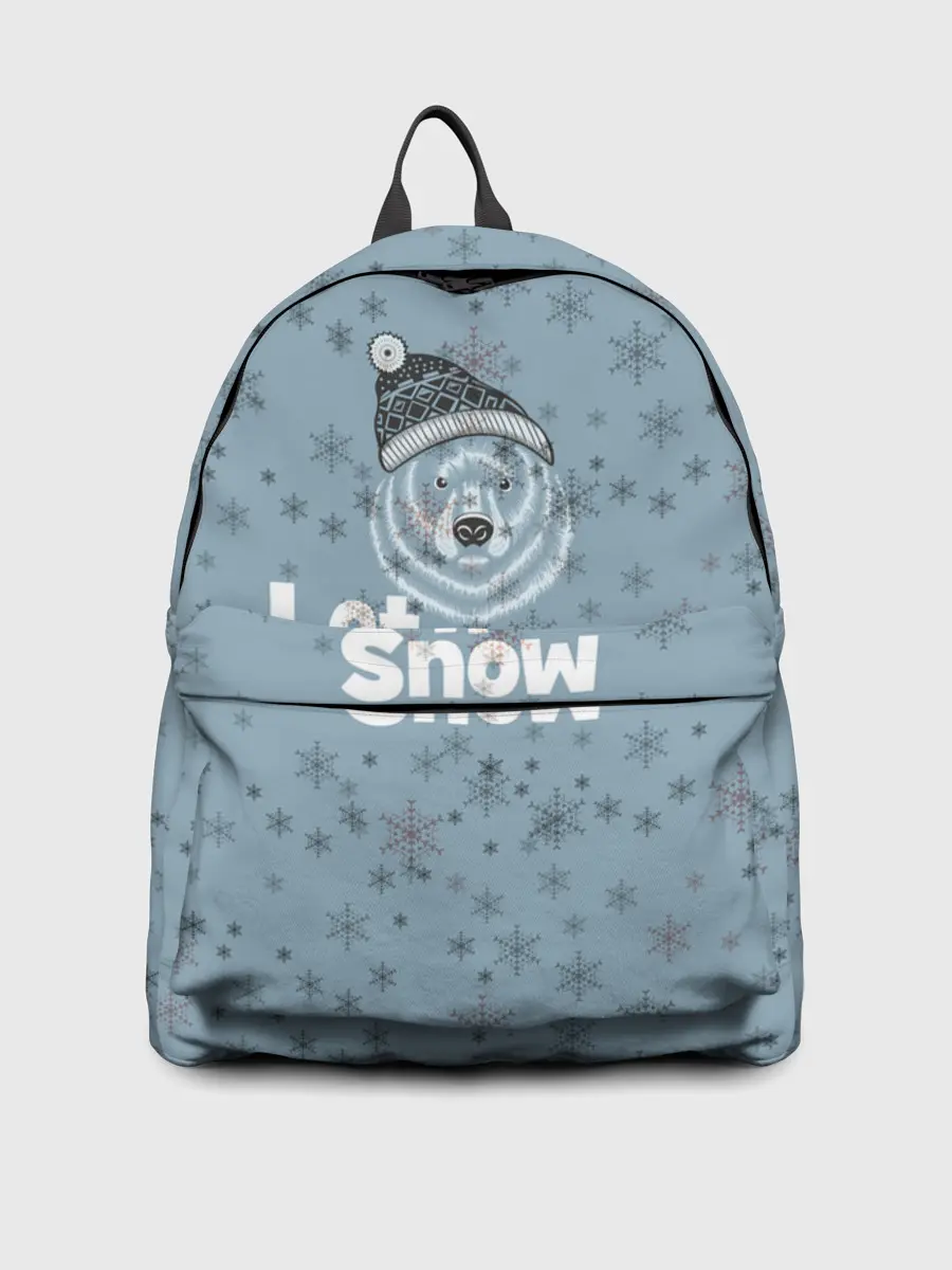 Рюкзак джинсовый / Зима снежинки