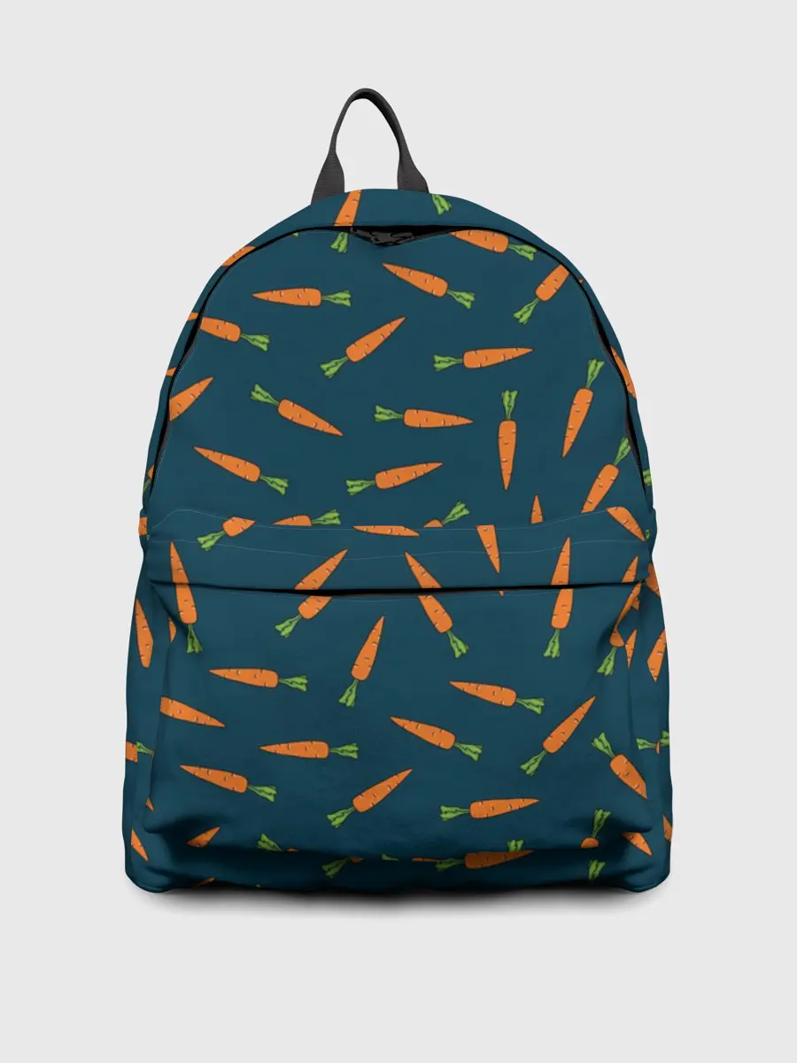 Рюкзак джинсовый / Морковки паттерн