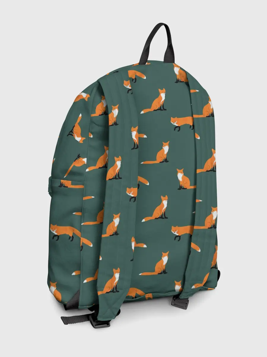 Рюкзак джинсовый / Лисы паттерн