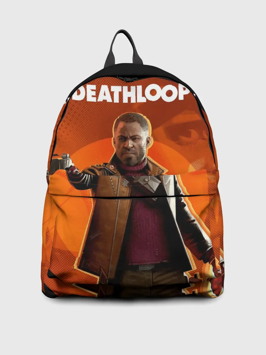 Рюкзак джинсовый / Кольт на фоне Джулианны