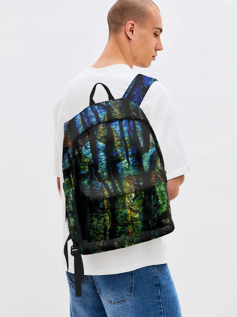 Рюкзак джинсовый / Разноцветная гора