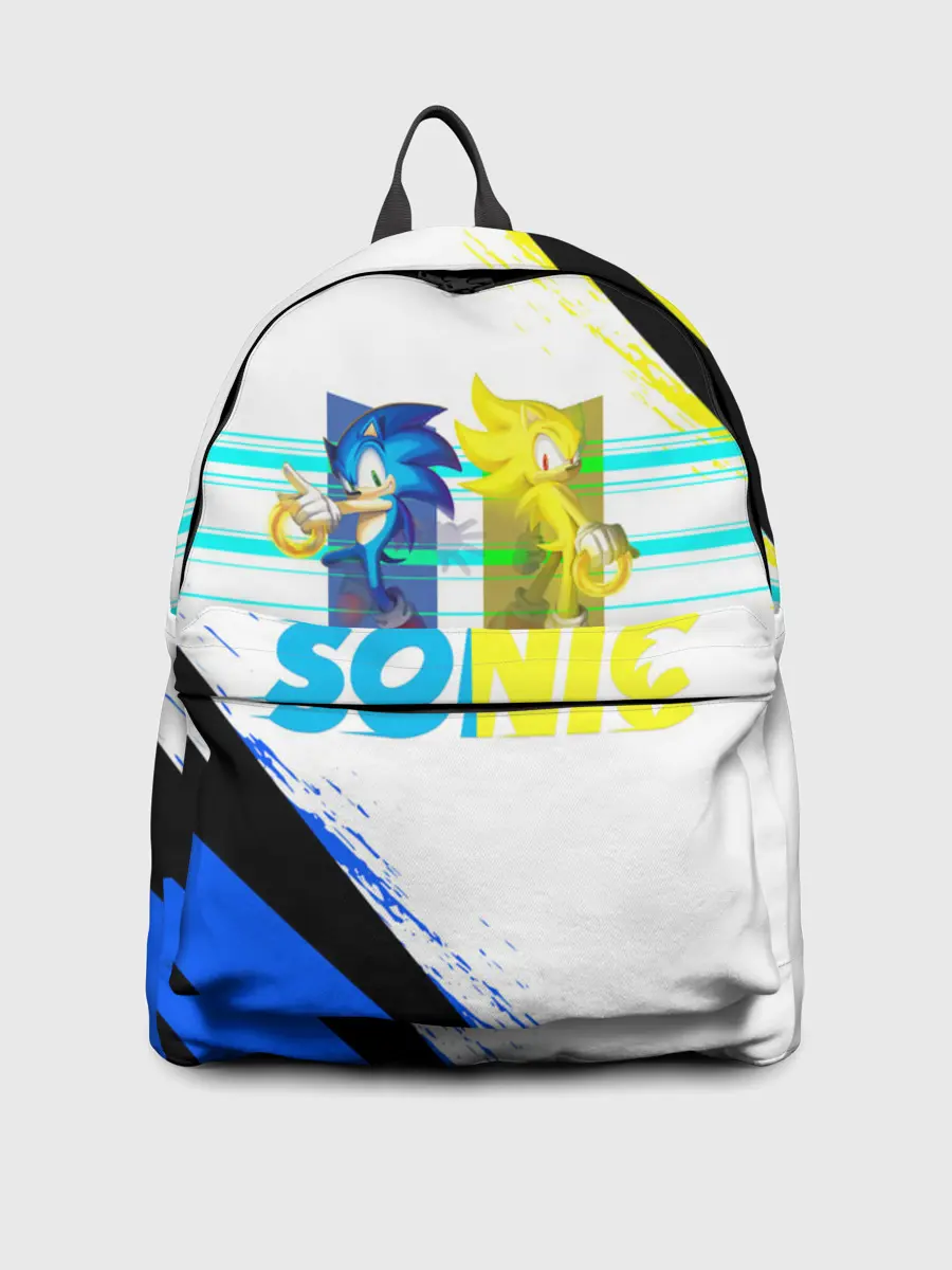 Рюкзак джинсовый / СУПЕР СОНИК