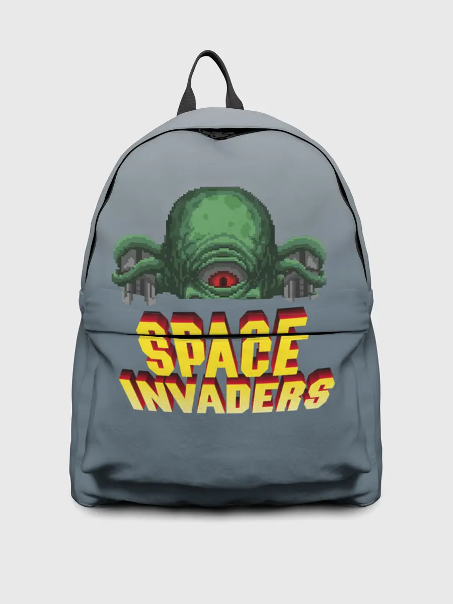 Рюкзак джинсовый / Space Invaders | Old game