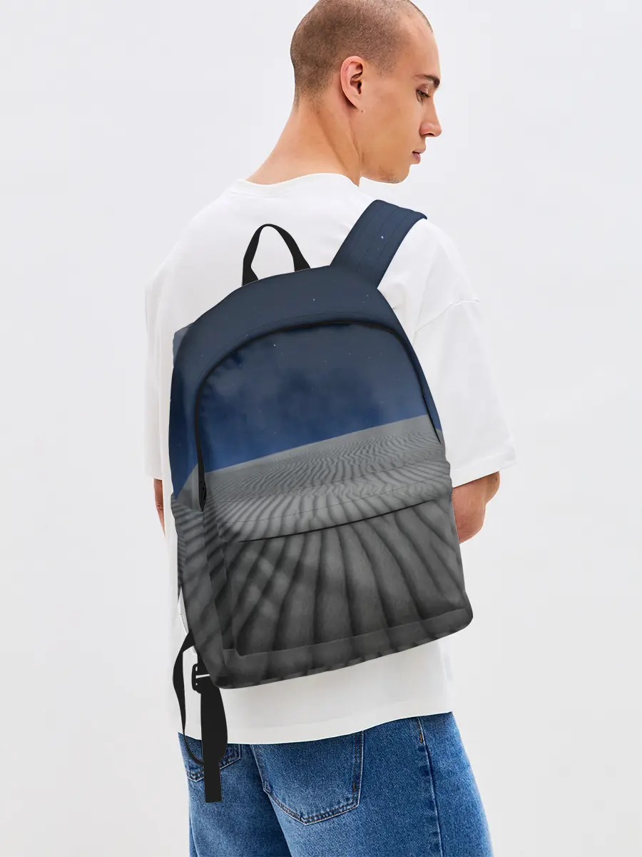 Рюкзак джинсовый / Пустыня дюна песок ночь