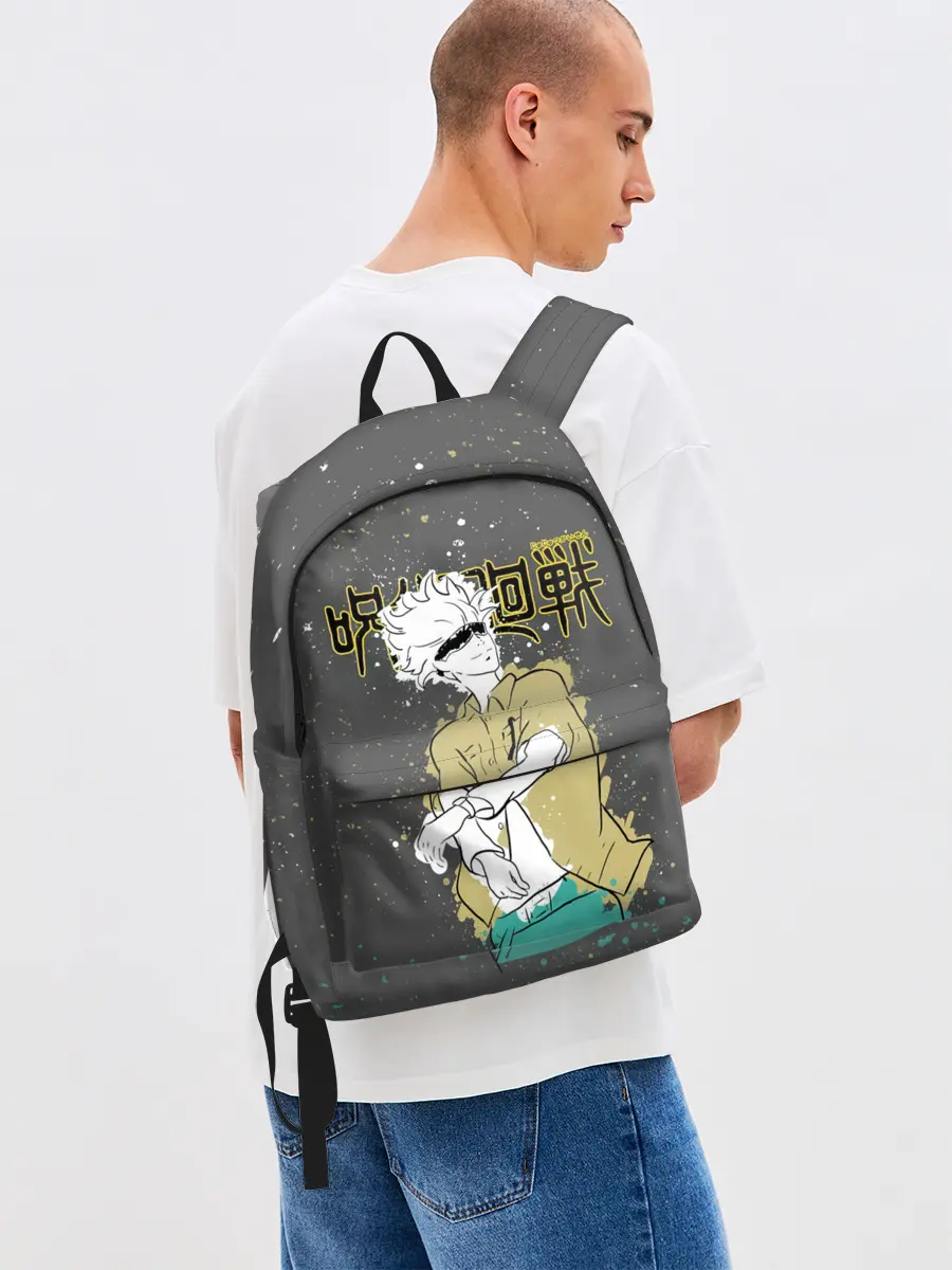 Рюкзак джинсовый / Годжо Сатору Магическая битва