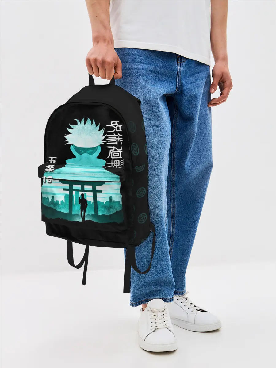 Рюкзак джинсовый / Годжо Сатору Магическая битва