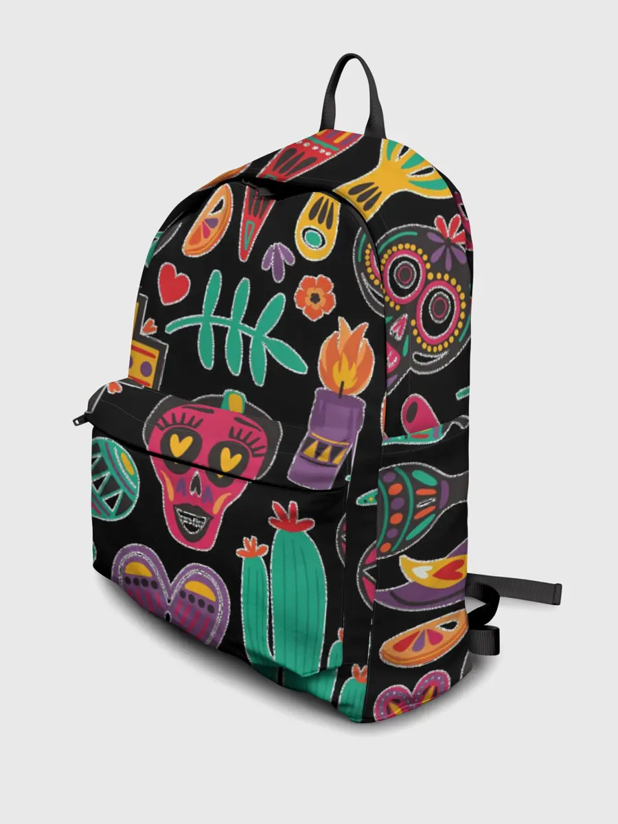 Рюкзак джинсовый / Весёлый Хэллоуин