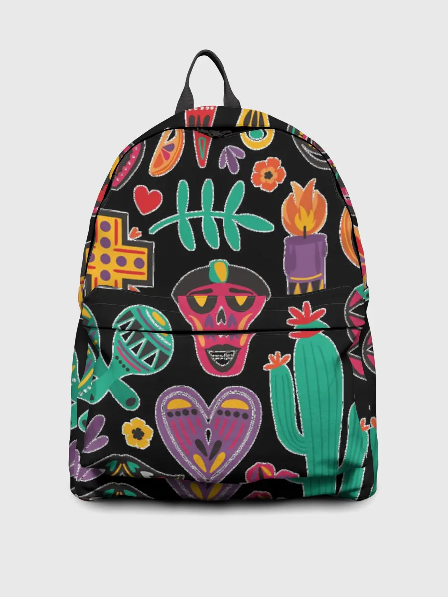 Рюкзак джинсовый / Весёлый Хэллоуин