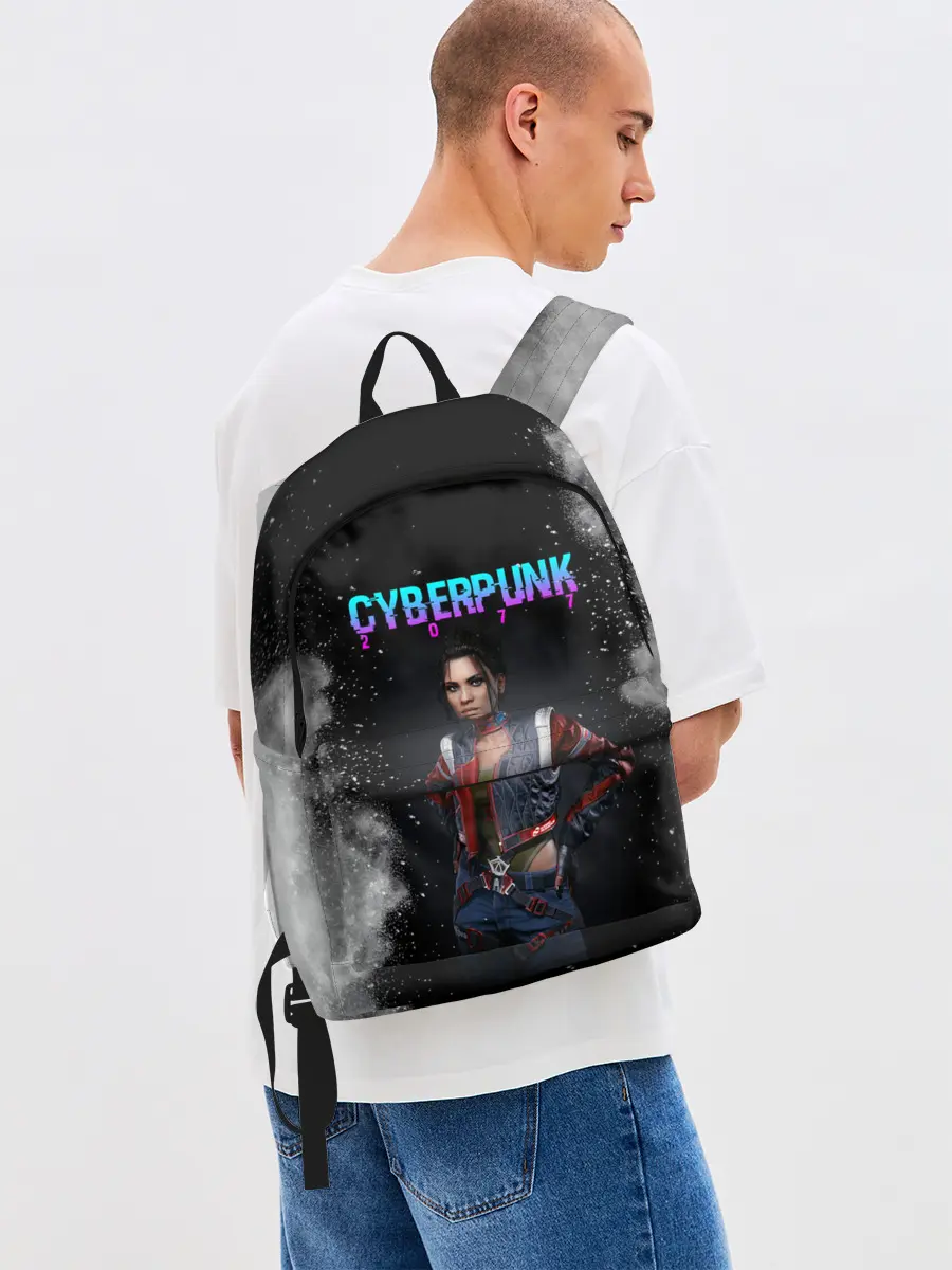 Рюкзак джинсовый / Панам Палмер | КИБЕРПАНК 2077