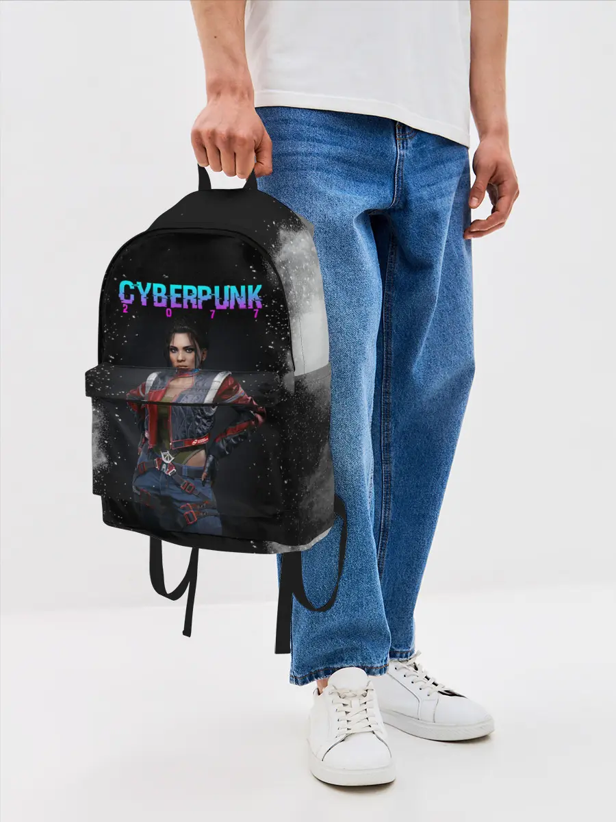 Рюкзак джинсовый / Панам Палмер | КИБЕРПАНК 2077