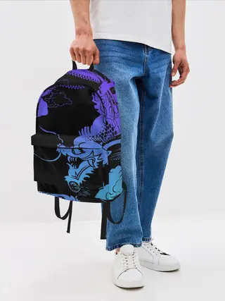 Рюкзак джинсовый / Дракон | Dragon