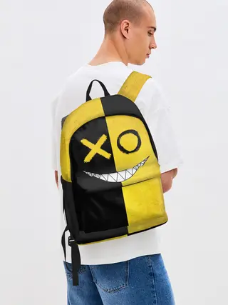 Рюкзак джинсовый / Yellow and black smile