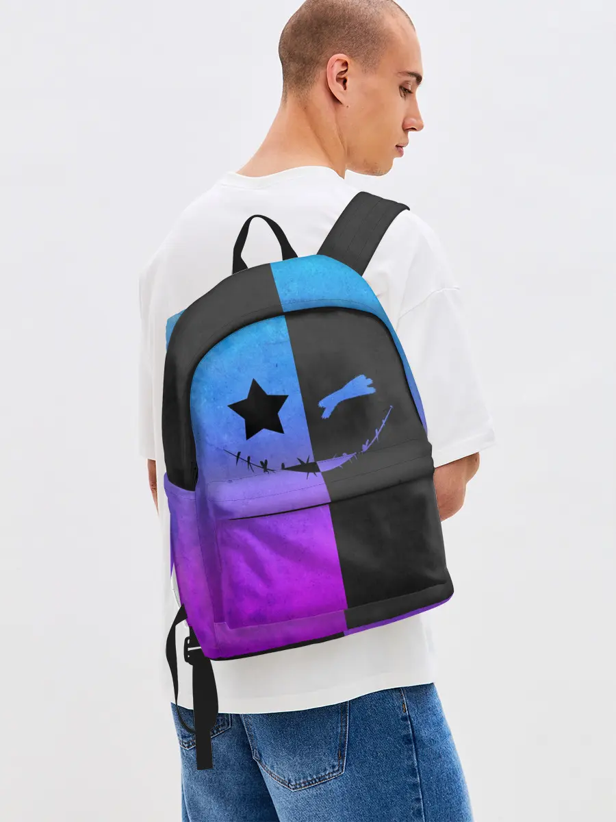 Рюкзак джинсовый / Gradient emoji