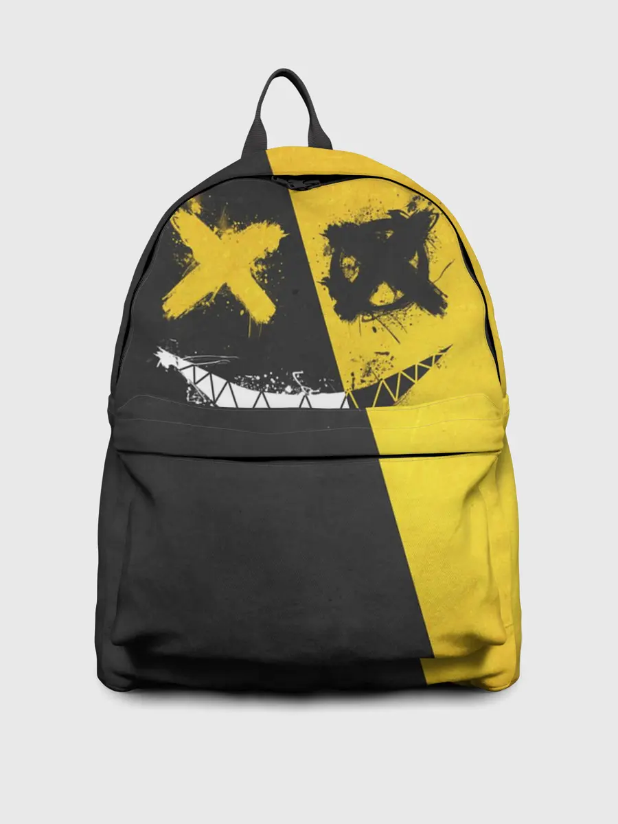 Рюкзак джинсовый / Yellow and Black Emoji