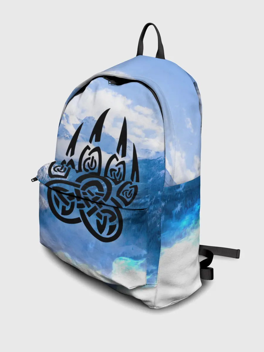 Рюкзак джинсовый / Печать Велеса | Волчья лапа