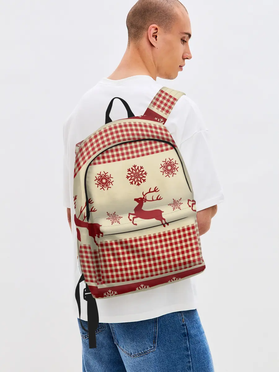 Рюкзак джинсовый / Олени