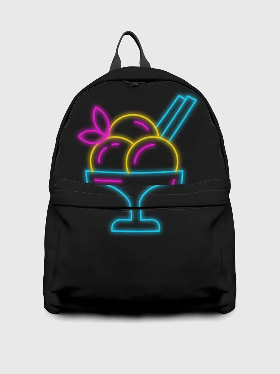 Рюкзак джинсовый / Неоновый коктейль