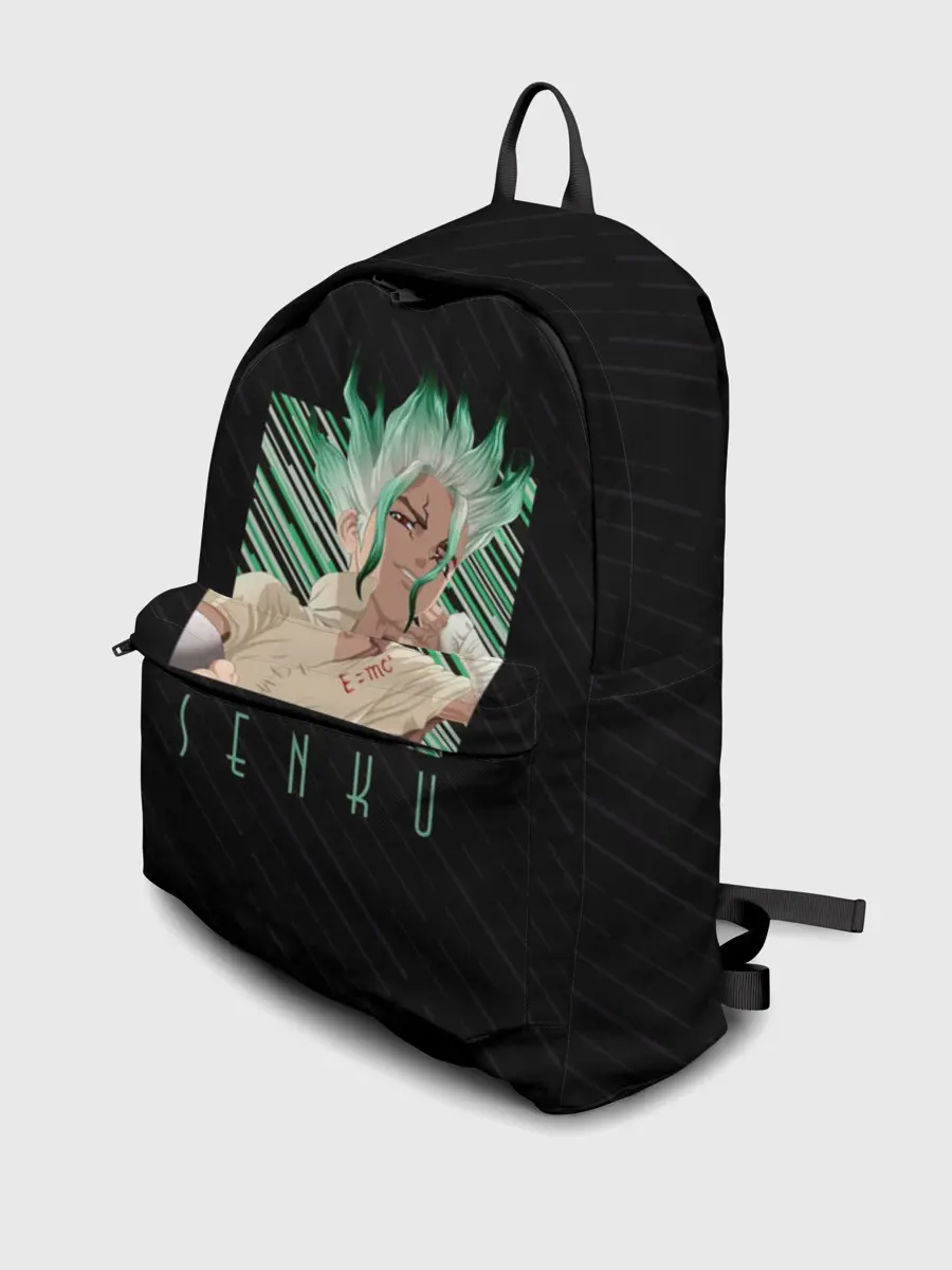 Рюкзак джинсовый / Сенку Ишигами в квадрате