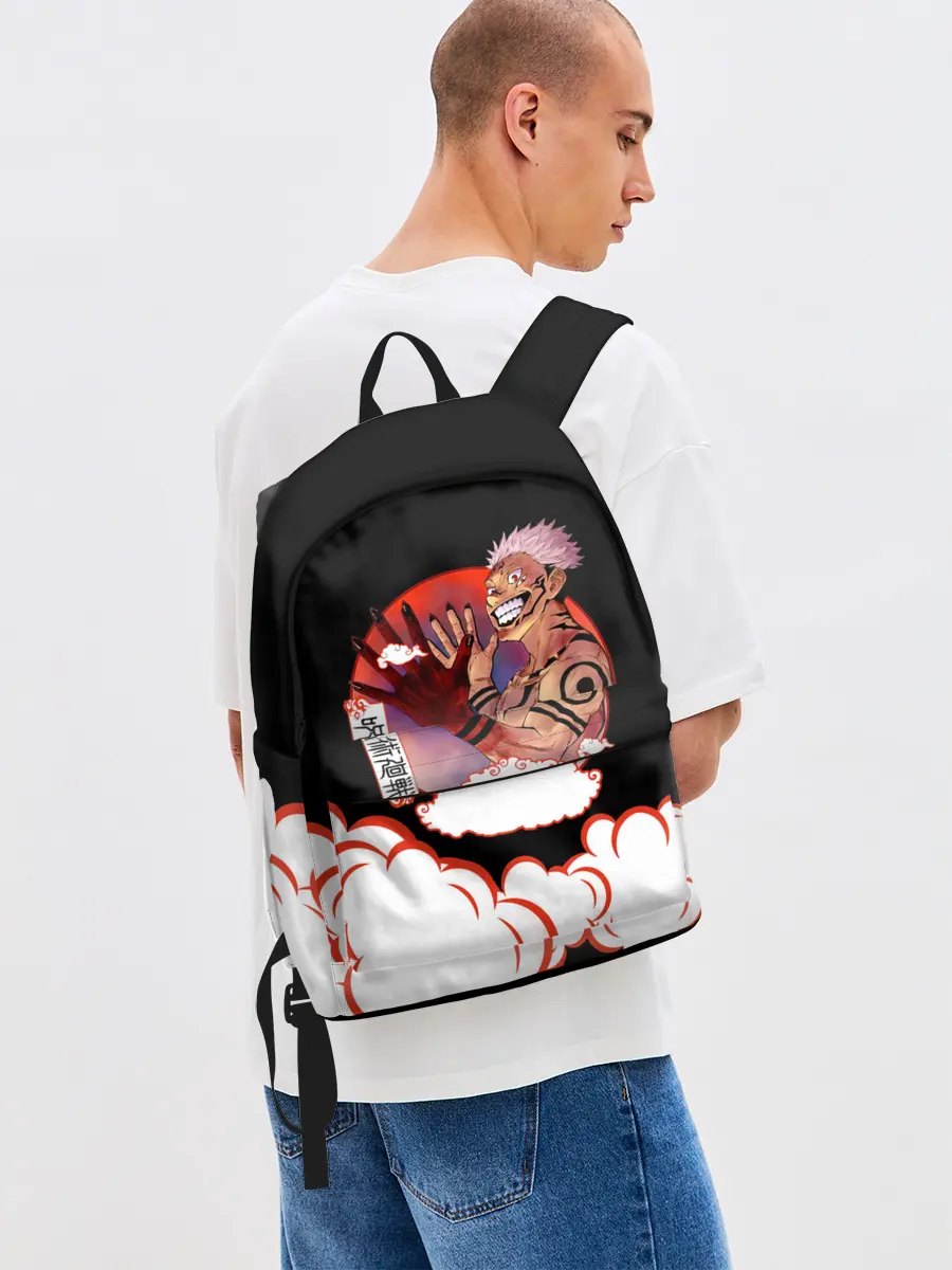 Рюкзак джинсовый / Рёмен Сукуна Магическая битва