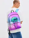 Рюкзак джинсовый / Мороженое | Ice Scream | Череп