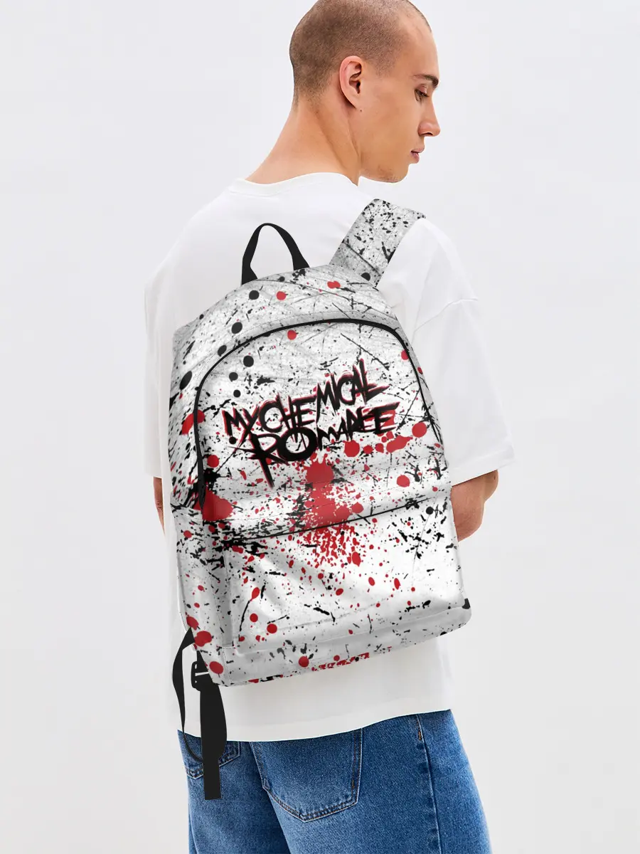 Рюкзак джинсовый / Кемикал Романс Рок Группа Лого