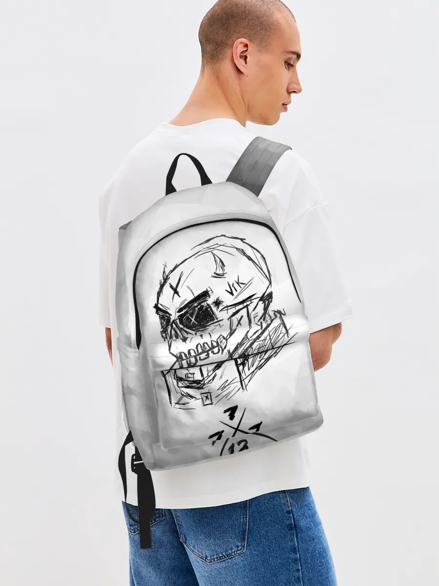 Рюкзак джинсовый / SKULL BY VIK CANEMIRA