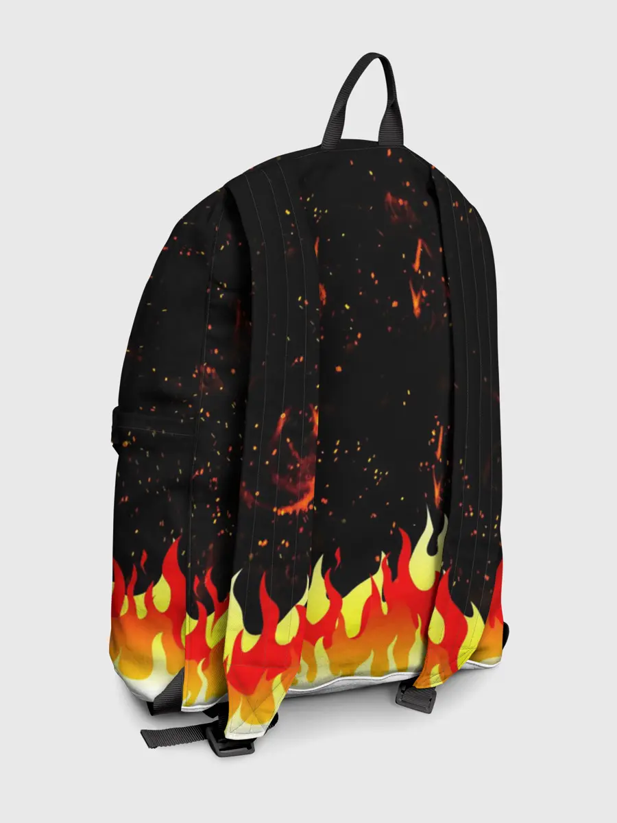 Рюкзак джинсовый / Пылающий Череп