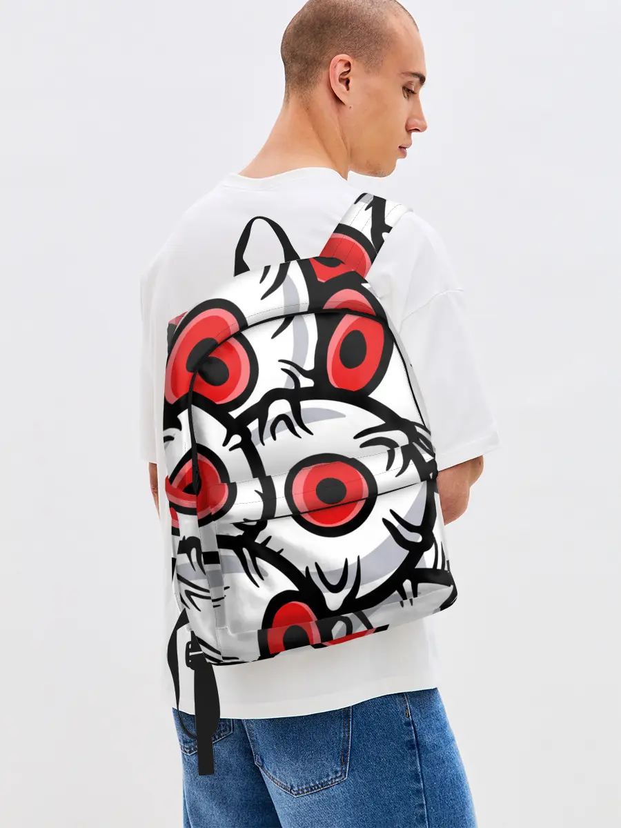 Рюкзак джинсовый / ГЛАЗА ЗЛОДЕЯ | RED EYES