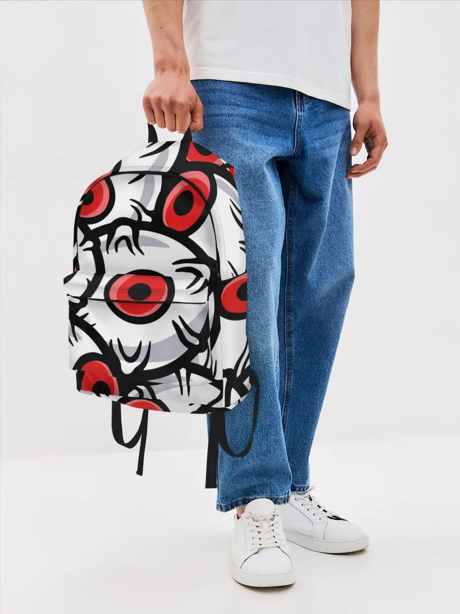 Рюкзак джинсовый / ГЛАЗА ЗЛОДЕЯ | RED EYES
