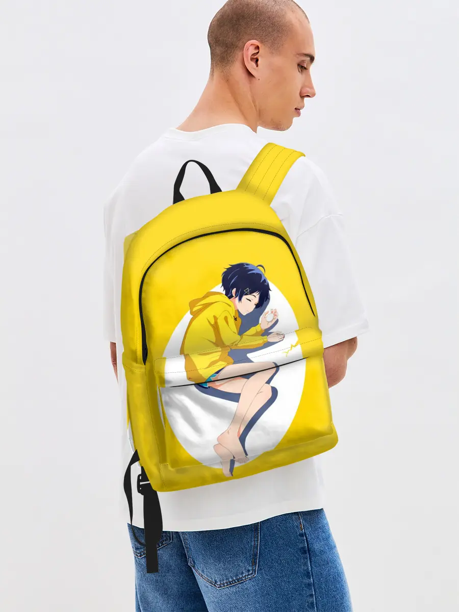 Рюкзак джинсовый / Yellow egg. Oto Ai