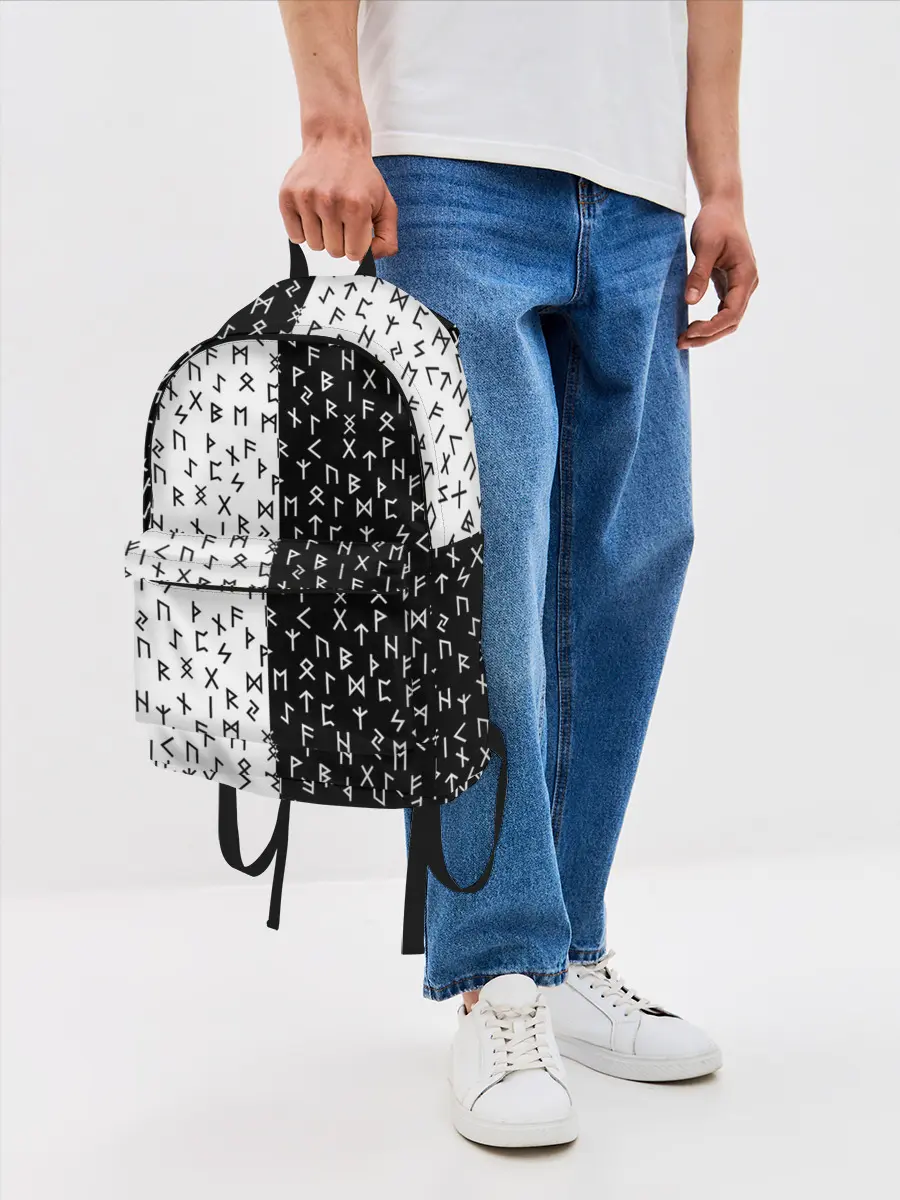 Рюкзак джинсовый / Руны