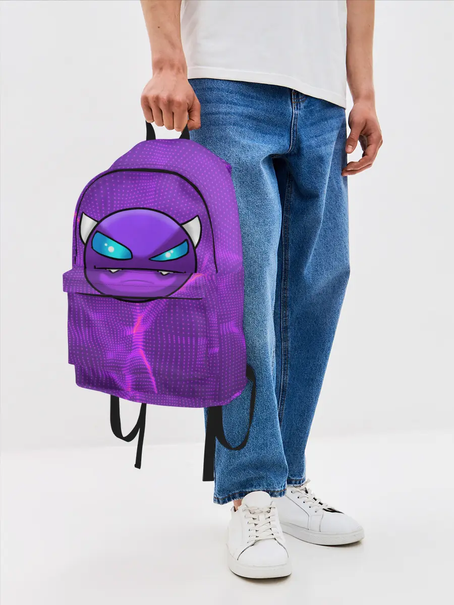 Рюкзак джинсовый / Geometry Dash | Геометри Даш