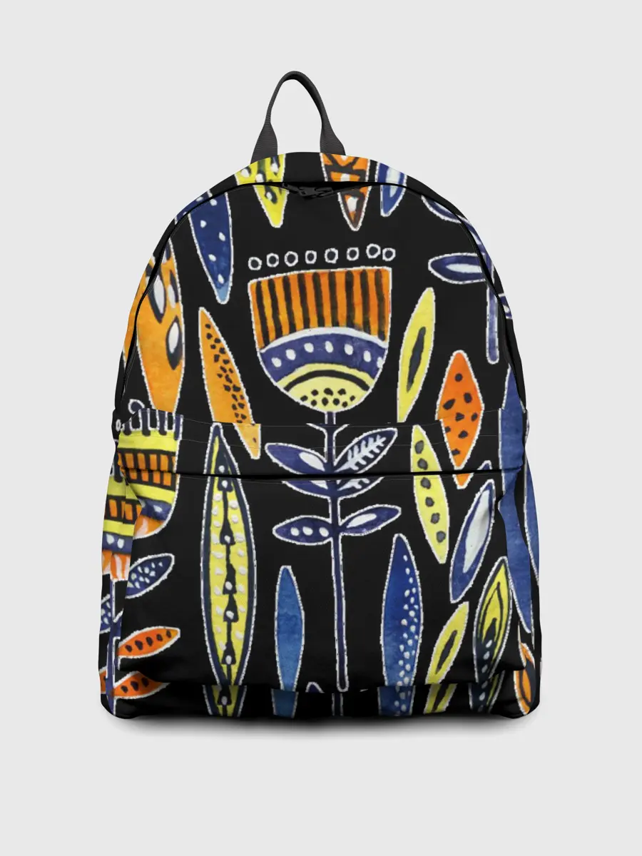 Рюкзак джинсовый / цветы фараона