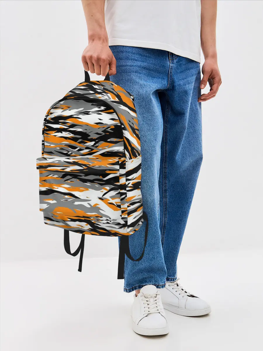 Рюкзак джинсовый / Тигровый камуфляж