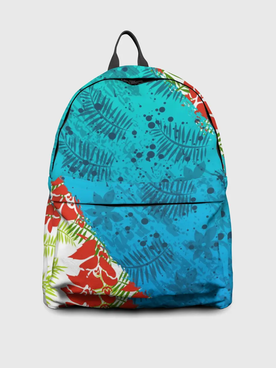 Рюкзак джинсовый / ЛЕТНИЕ КРАСКИ | ТРОПИКИ / SUMMER / МОРЕ