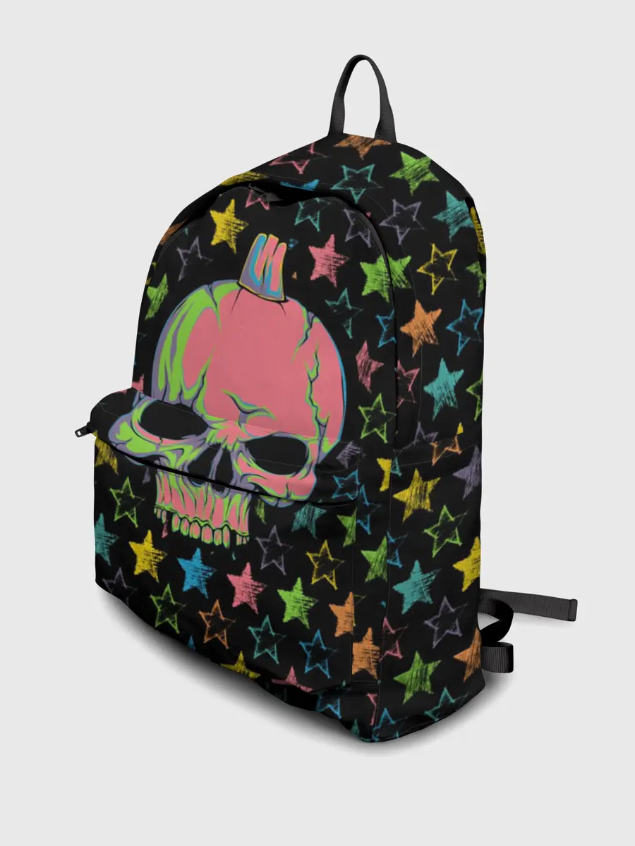 Рюкзак джинсовый / Звездный череп