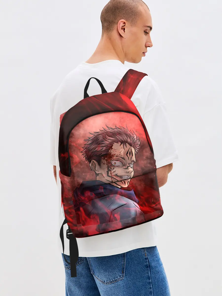 Рюкзак джинсовый / Itadori Yuji | Магическая битва