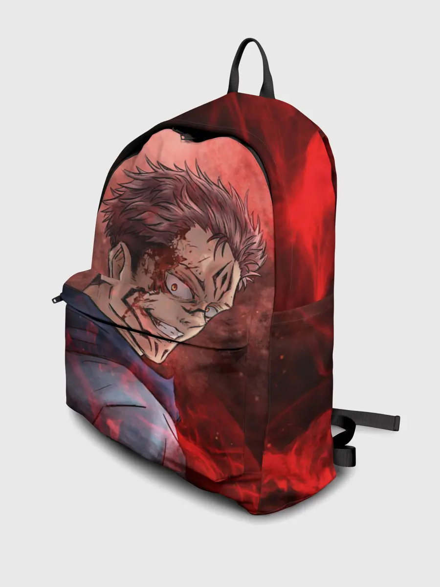 Рюкзак джинсовый / Itadori Yuji | Магическая битва