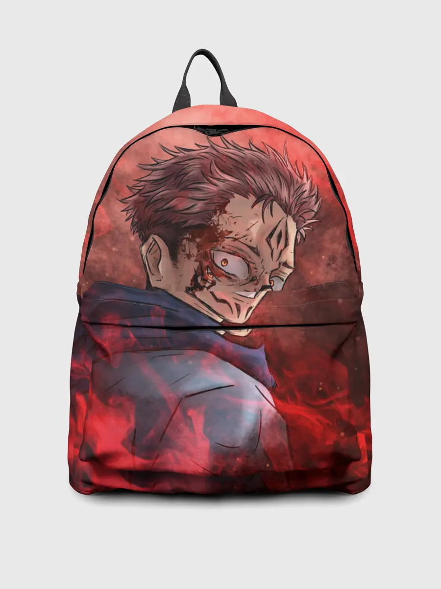 Рюкзак джинсовый / Itadori Yuji | Магическая битва