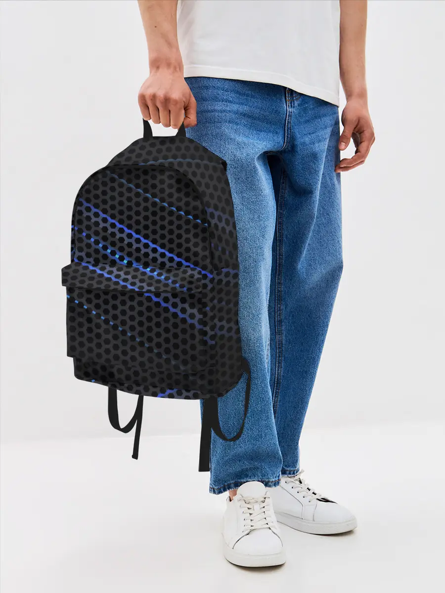Рюкзак джинсовый / СТАЛЬНАЯ СЕТКА НЕОН | STEEL MESH NEON