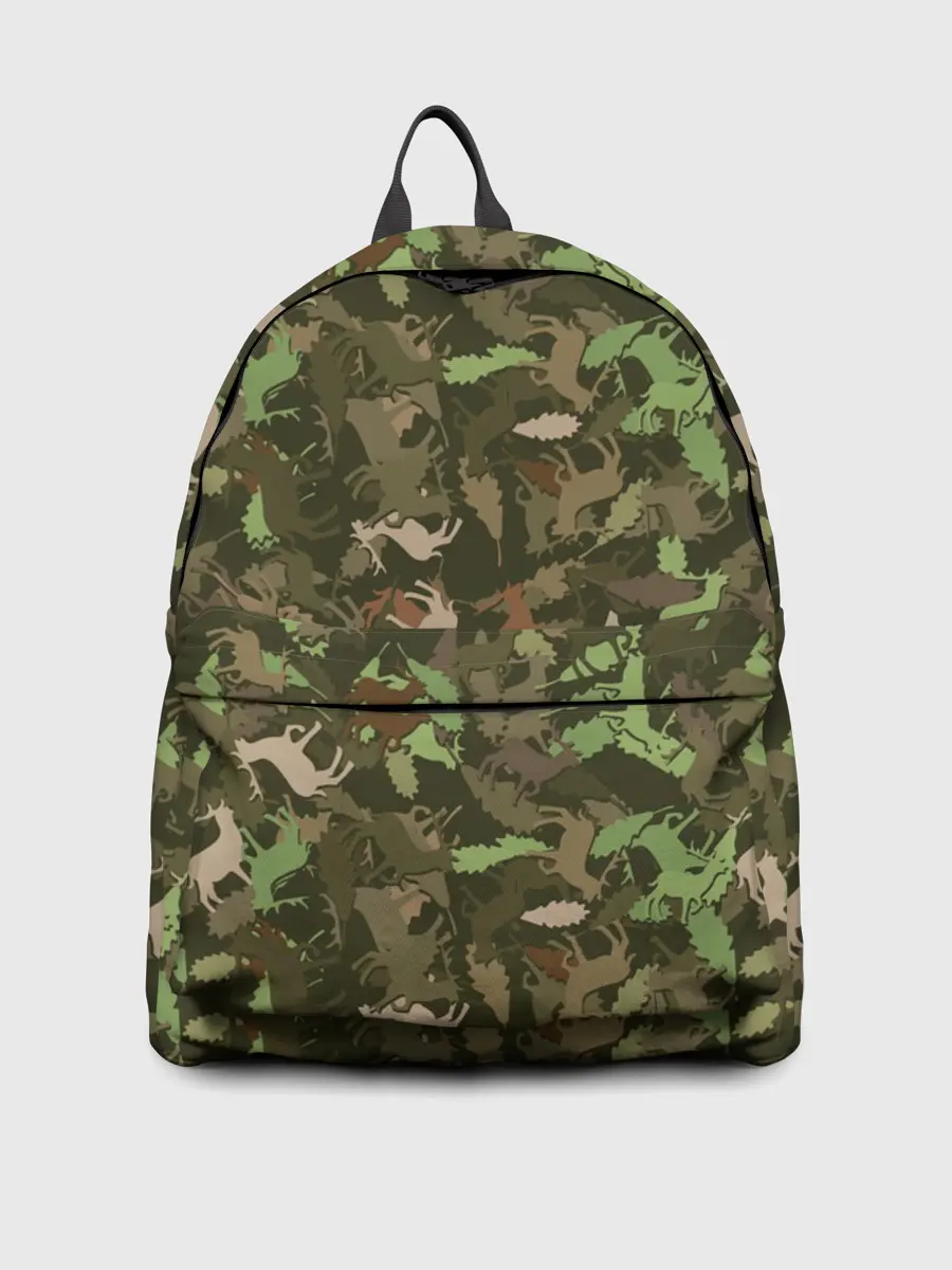 Рюкзак джинсовый / Лоси в дубовом лесу