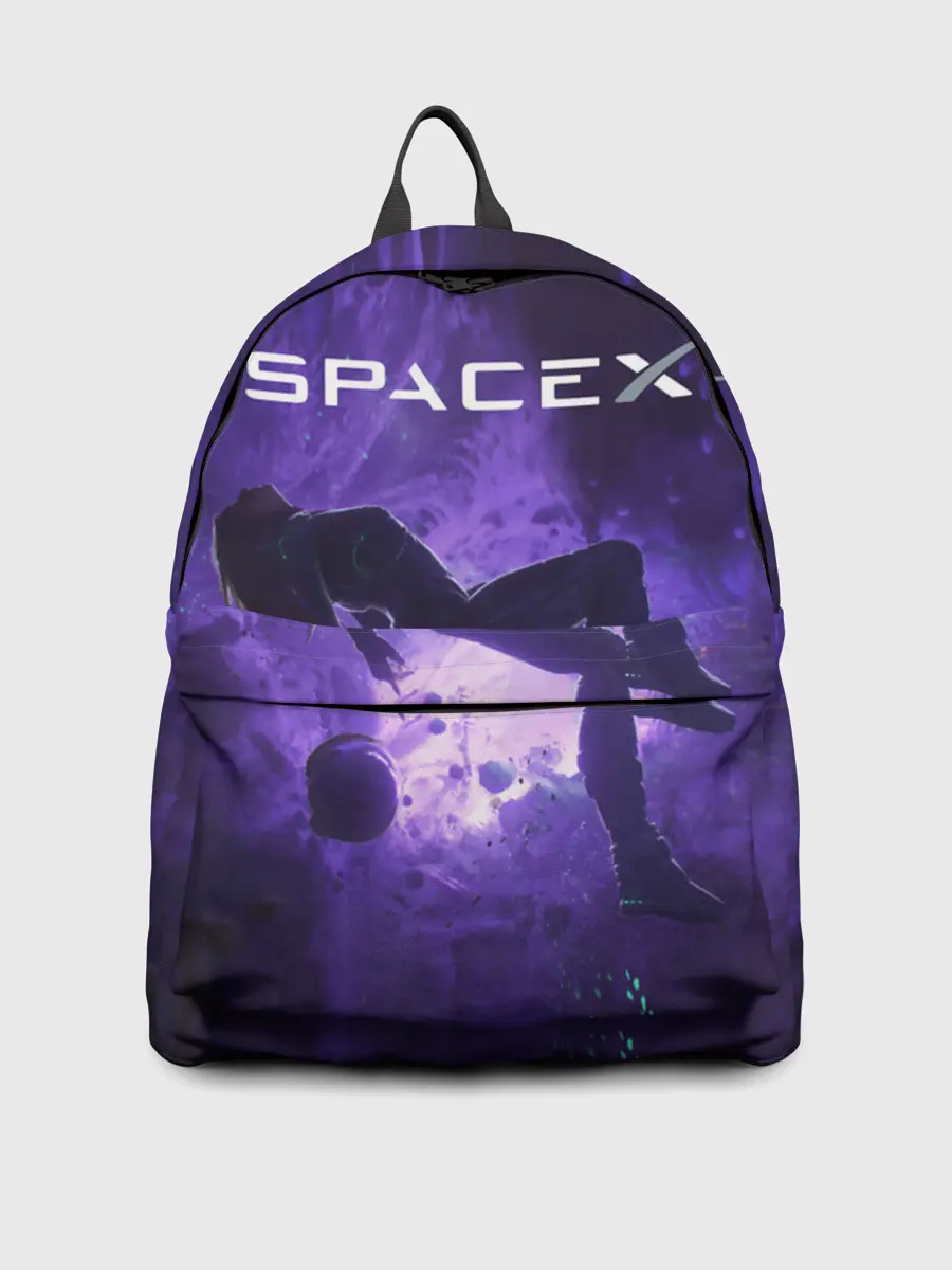 Рюкзак джинсовый / Space X Girl in zero gravity