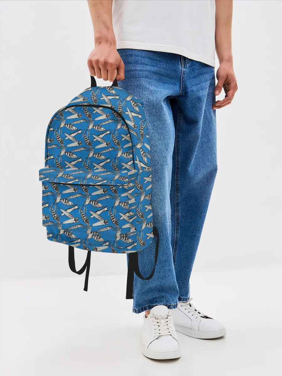 Рюкзак джинсовый / Рыболовные Приманки