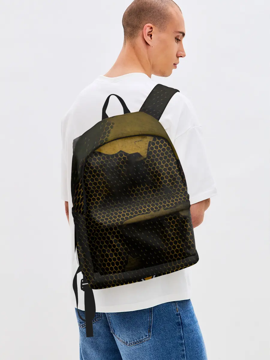 Рюкзак джинсовый / Pittsburgh Penguins на спине