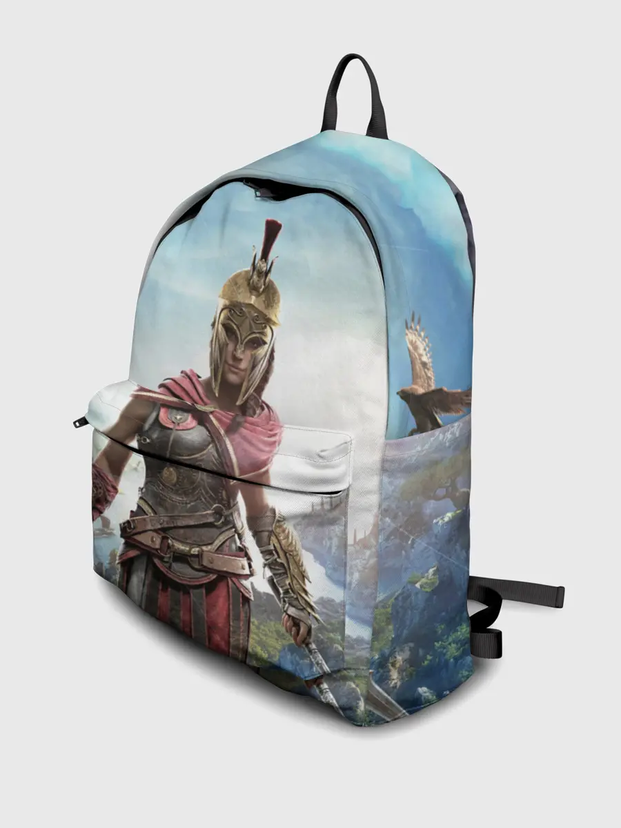 Рюкзак джинсовый / Воинственная Кассандра